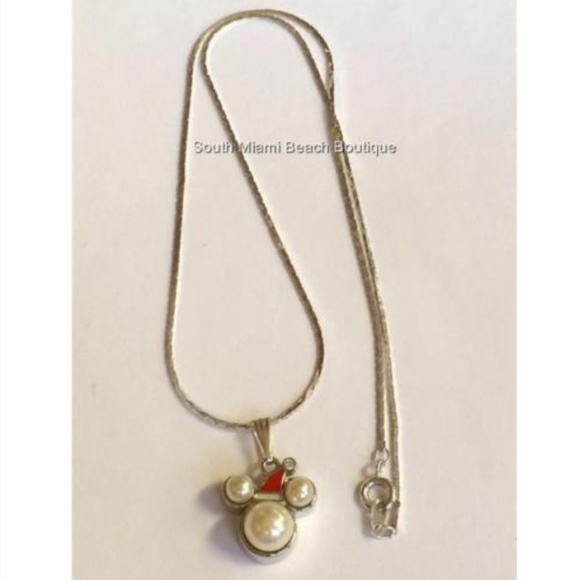 SOLD! Mickey Mouse Ears Christmas Necklace Disney - Picture 5 of 8
